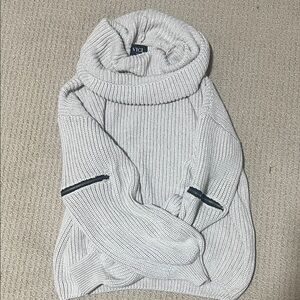 Vici Ivory Knit Sweater with Black Details